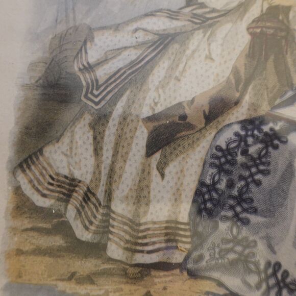 Leroy Imp Paris Oval Framed Print La Mode Illustree Bureaux Du Journal - Picture 10 of 15